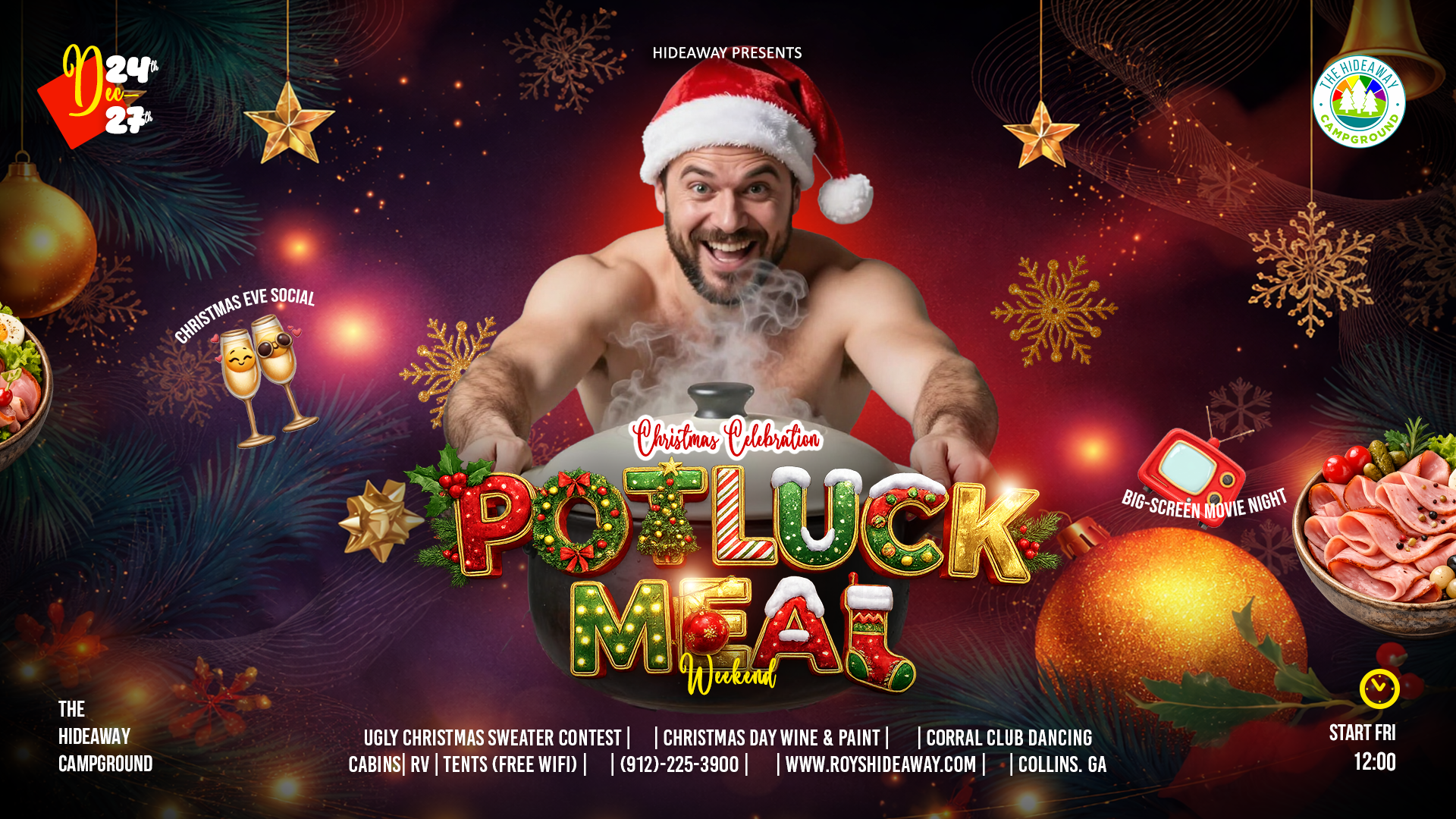 Christmas Celebration Potluck Meal